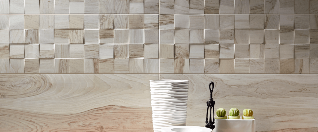 Plăci ceramice care imită lemnul, metalul sau cimentul