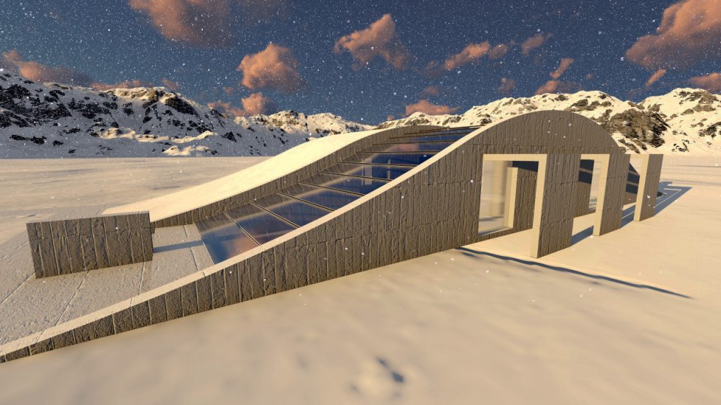 Casa ingropata iarna 1B