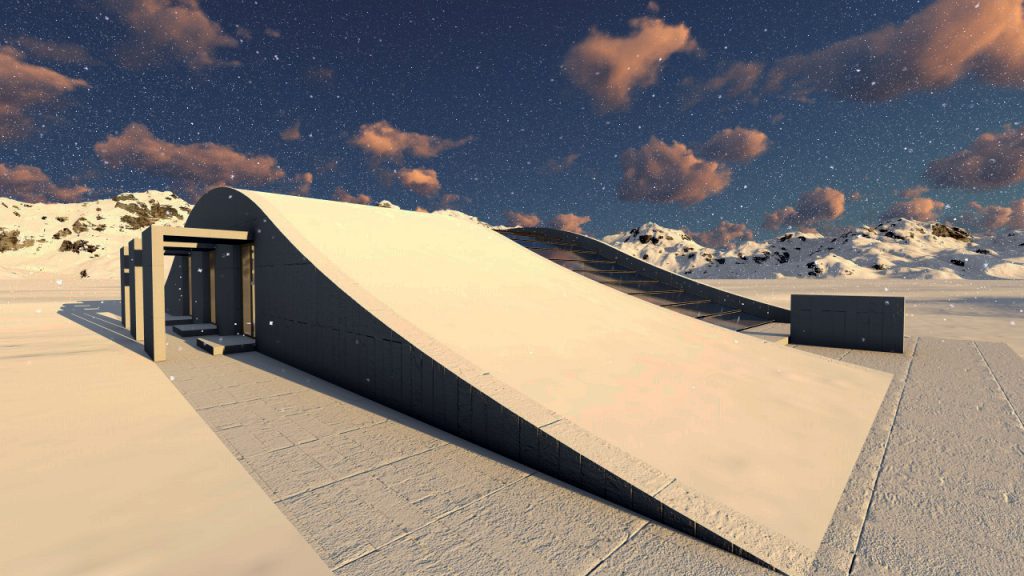 Casa ingropata iarna 1C