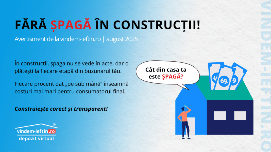 „Șpaga nevinovată” din privat: cum plătesc românii mai mult pentru construcția unei case