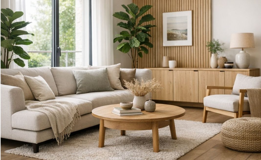 biofilia, plante in living